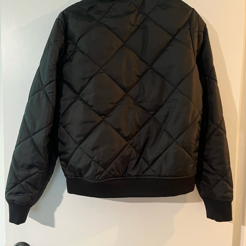 Dickies Black Quilted Bomber Jacket - Picture 2 of 4